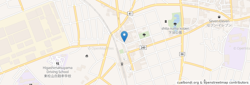 Mapa de ubicacion de 大島屋 en Jepun, 埼玉県, 東松山市.