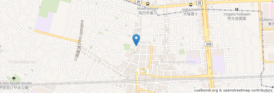 Mapa de ubicacion de Cafe Garage Dogberry en Япония, Токио, Сугинами.