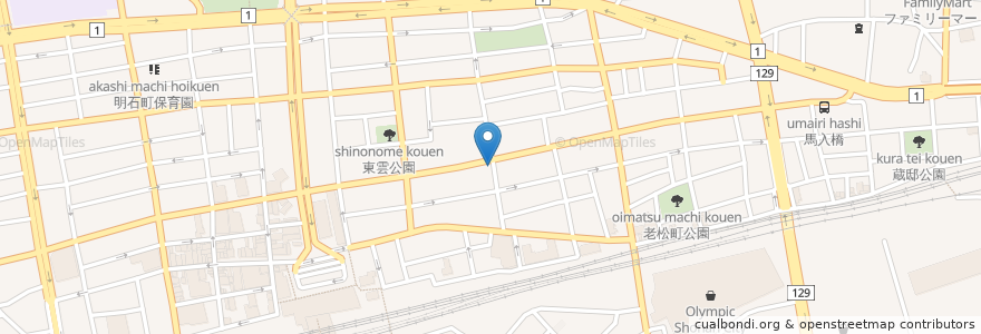 Mapa de ubicacion de 湘南調剤薬局 en Япония, Канагава, Хирацука.