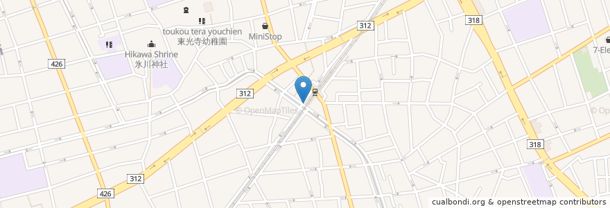 Mapa de ubicacion de 都立大学駅公衆便所 en Japan, Tokyo, Meguro.