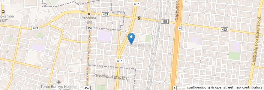 Mapa de ubicacion de ぽん多本家 en 日本, 東京都, 台東区.