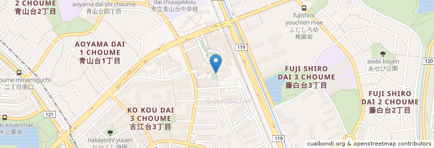 Mapa de ubicacion de ALOHA Pineapple en 日本, 大阪府, 吹田市.
