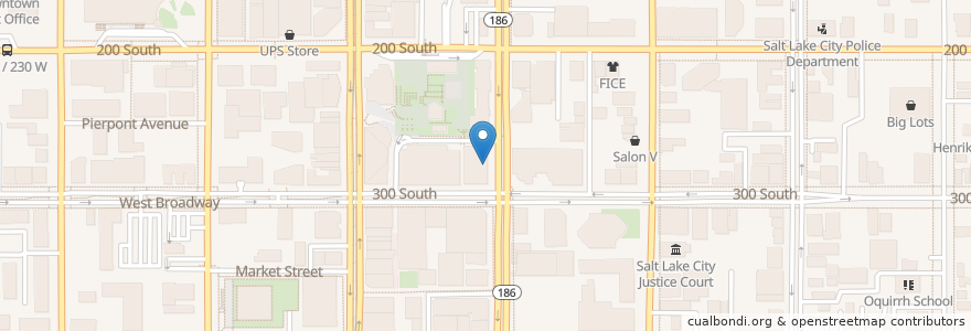 Mapa de ubicacion de Celtic Bank en United States, Utah, Salt Lake County, Salt Lake City.