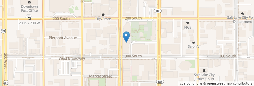 Mapa de ubicacion de Apple Spice en Amerika Syarikat, Utah, Salt Lake County, Salt Lake City.