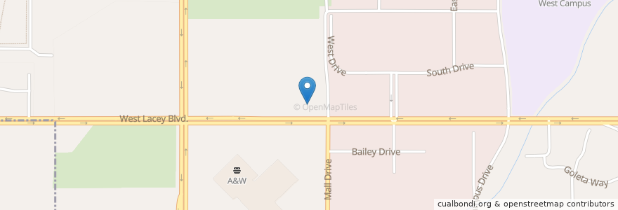 Mapa de ubicacion de Lacey Medical Plaza en United States, California, Kings County, Hanford.