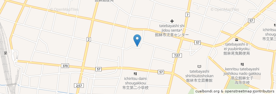 Mapa de ubicacion de 和風すなっく めめ en ژاپن, 群馬県, 館林市.