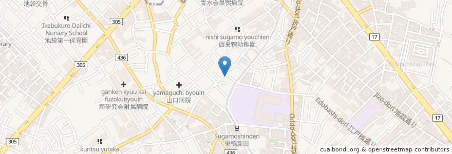 Mapa de ubicacion de 銀泉湯(廃業) en اليابان, 東京都, 豊島区.