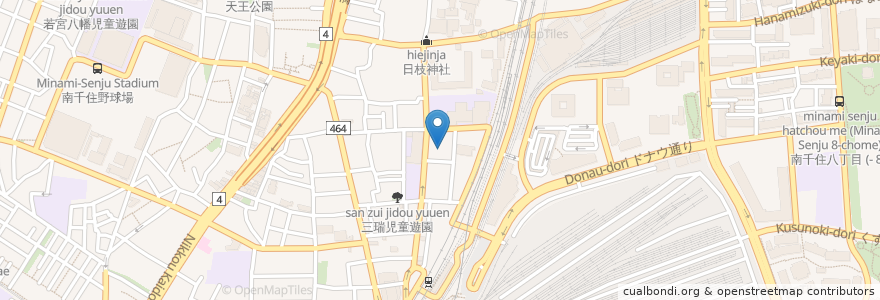 Mapa de ubicacion de 草津湯 en Jepun, 東京都.