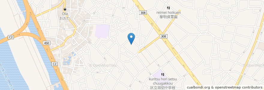 Mapa de ubicacion de 亀の湯(跡) en Japan, Tokyo, Katsushika.