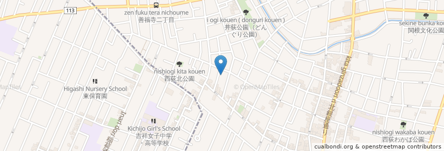Mapa de ubicacion de 文化湯 en 일본, 도쿄도, 杉並区.