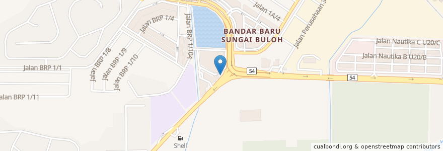 Mapa de ubicacion de Sejati Cafe Bistro en Malezya, Selangor, Shah Alam.