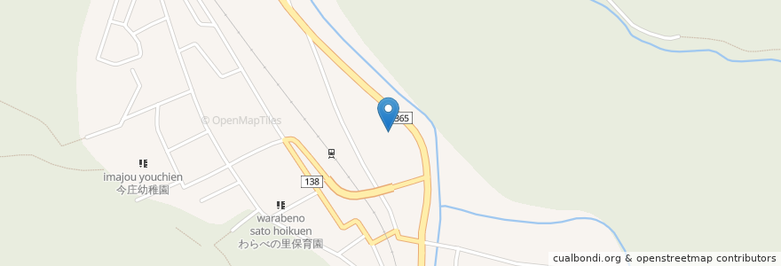 Mapa de ubicacion de ふれあい会館;今庄サイクリングターミナル en 日本, 福井県, 南条郡, 南越前町.
