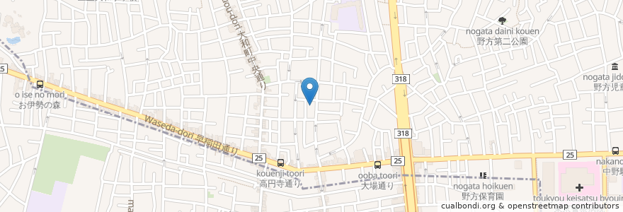 Mapa de ubicacion de 若松湯(跡) en Japon, Tokyo, 杉並区.