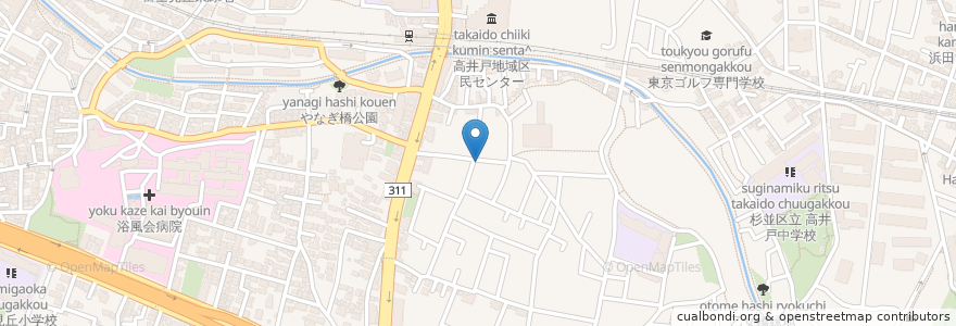 Mapa de ubicacion de DARI en Japão, Tóquio, 杉並区.
