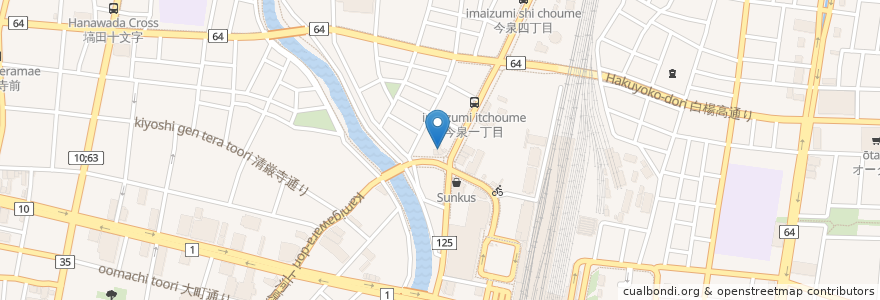 Mapa de ubicacion de ひやま歯科・矯正歯科 en Japonya, 栃木県, 宇都宮市.