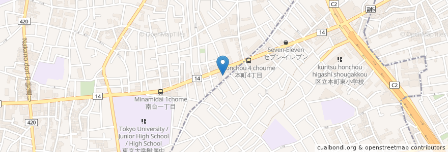 Mapa de ubicacion de 栄湯(跡) en Japón, Tokio.