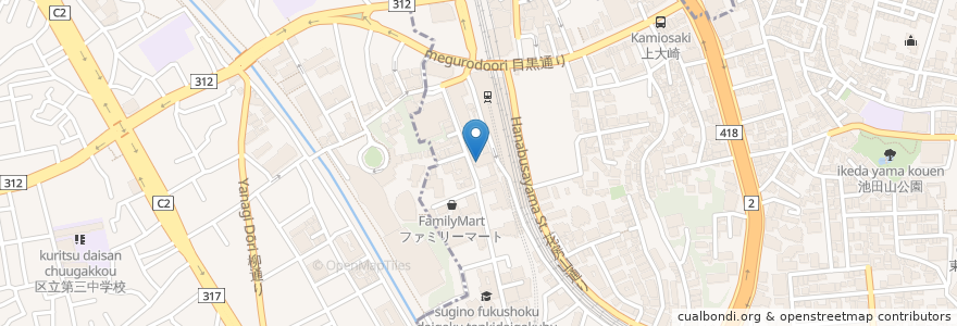 Mapa de ubicacion de 聖アンセルモ教会 en 日本, 東京都, 品川区.