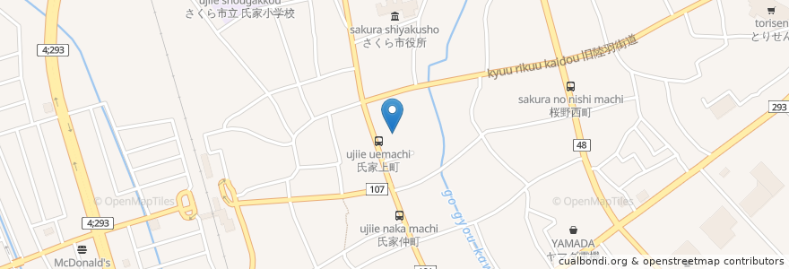 Mapa de ubicacion de シーズン en اليابان, 栃木県, さくら市.