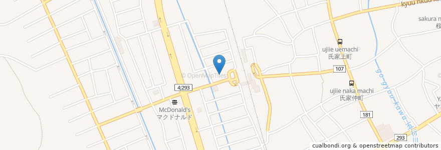 Mapa de ubicacion de ピザ･ウイリー氏家店 en Japan, 栃木県, さくら市.