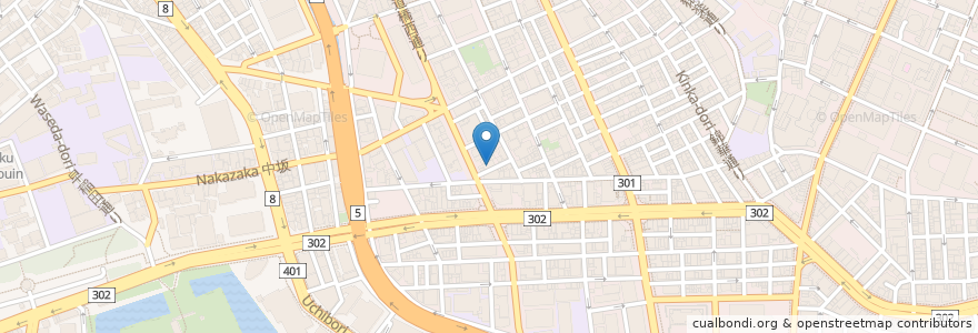 Mapa de ubicacion de 梅の湯 en Jepun, 東京都, 千代田区.