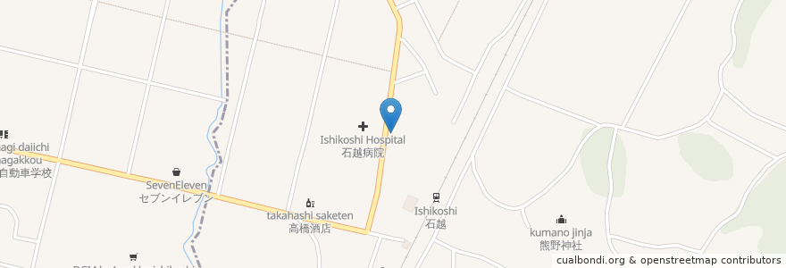 Mapa de ubicacion de 石越調剤薬局 en 日本, 宮城県.
