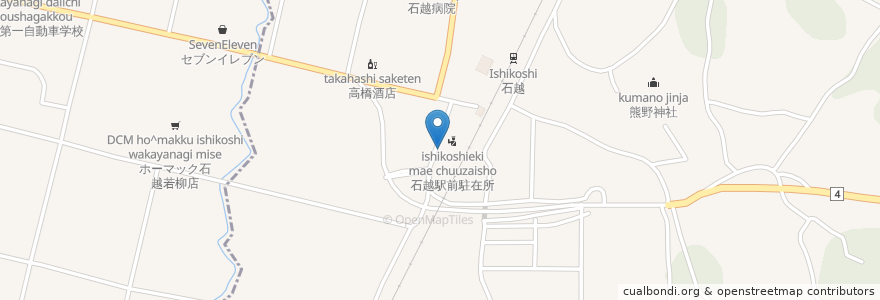 Mapa de ubicacion de 石越郵便局 en Giappone, 宮城県.