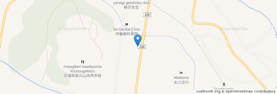 Mapa de ubicacion de 日富見家 en Japão, 宮城県, 大崎市.