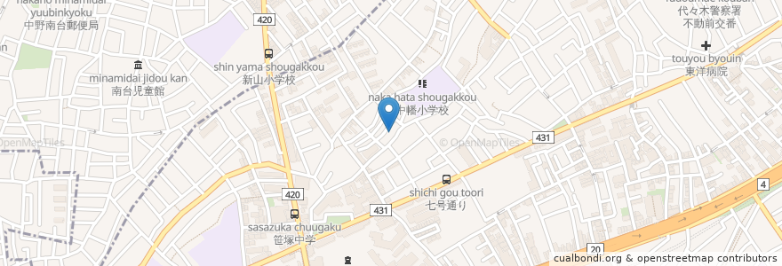 Mapa de ubicacion de 武の湯(跡) en اليابان, 東京都, 渋谷区.