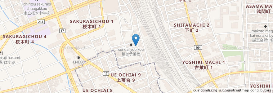 Mapa de ubicacion de 呑みニケーション空間Li-bero en Japão, 埼玉県, さいたま市, 大宮区.