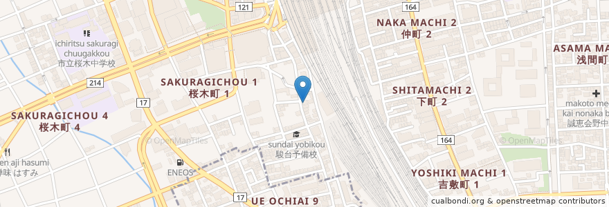 Mapa de ubicacion de セキ薬局 en Japon, Préfecture De Saitama, さいたま市, 大宮区.