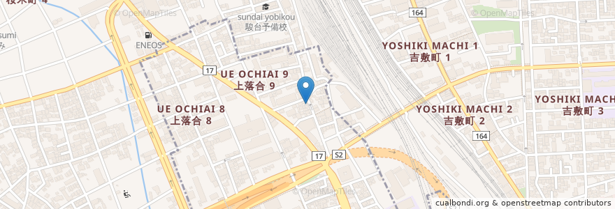 Mapa de ubicacion de コスモ薬局上落合 en Japon, Préfecture De Saitama, さいたま市, 大宮区.