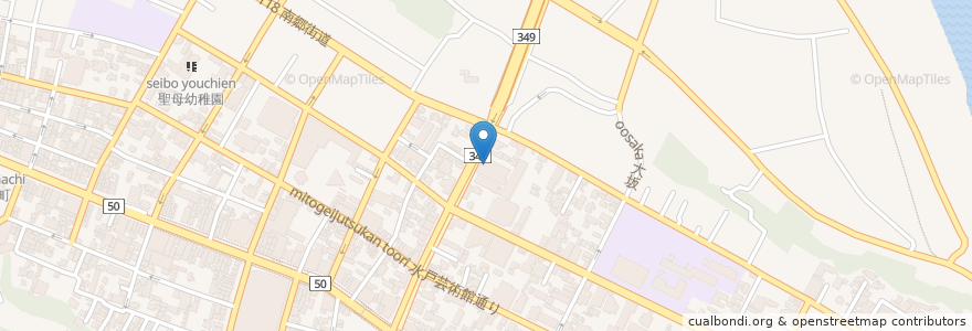 Mapa de ubicacion de 水戸市立中央図書館 en 日本, 茨城県, 水戸市.