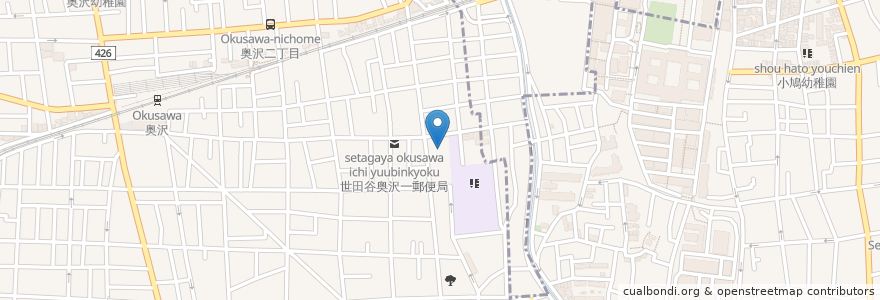 Mapa de ubicacion de つばめ湯(廃業) en Japonya, 東京都, 目黒区.