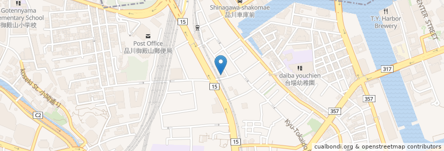 Mapa de ubicacion de 吹上湯 en Jepun, 東京都, 品川区.