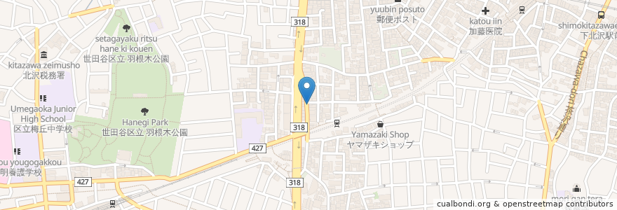 Mapa de ubicacion de Glaubell Coffee en Japan, Tokio, 世田谷区.