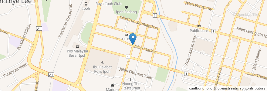 Mapa de ubicacion de Waffle Bar and Cafe en Malaysia, Perak.