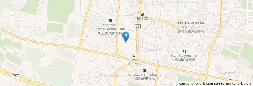 Mapa de ubicacion de 御前崎市消防本部 en 日本, 静岡県, 御前崎市.
