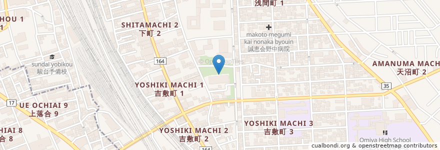 Mapa de ubicacion de 大宮図書館 en Giappone, Prefettura Di Saitama, さいたま市, 大宮区.