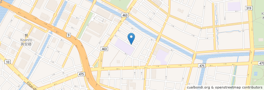Mapa de ubicacion de たまキャアノ en Japão, Tóquio, 江東区.