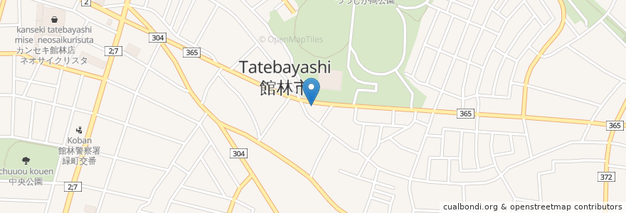 Mapa de ubicacion de 伊志乃伊 en Япония, Гумма, 館林市.