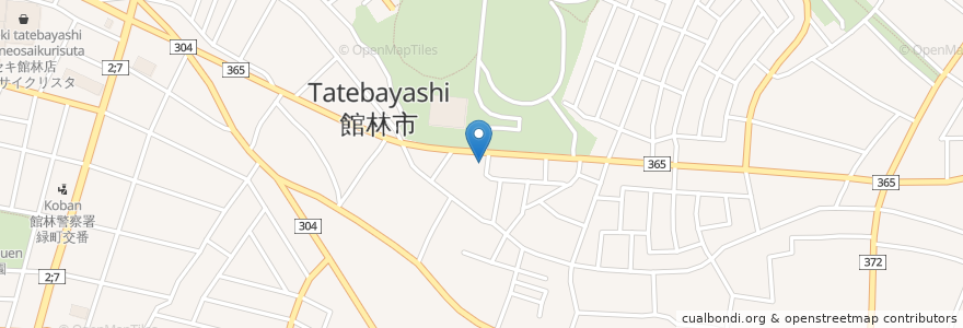 Mapa de ubicacion de Ti-Da en Japonya, 群馬県, 館林市.