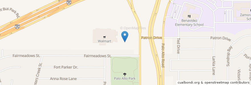 Mapa de ubicacion de Riverwalk Dental & Orthodontics en 미국, 텍사스, Bexar County, San Antonio.