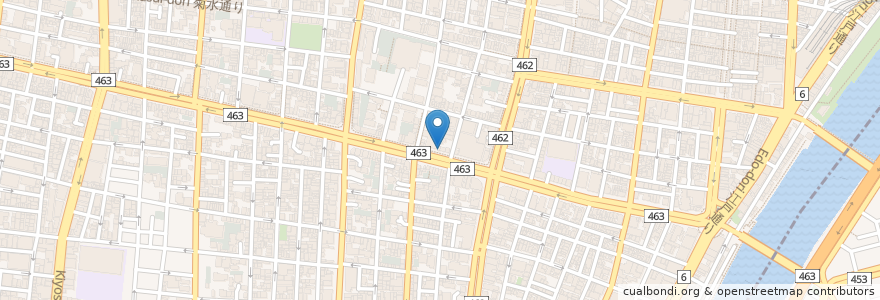 Mapa de ubicacion de コメダ珈琲 en Japan, 東京都, 台東区.