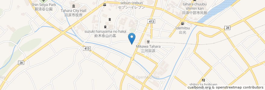 Mapa de ubicacion de MERCY'S CAFE en Japon, Préfecture D'Aichi, 田原市.