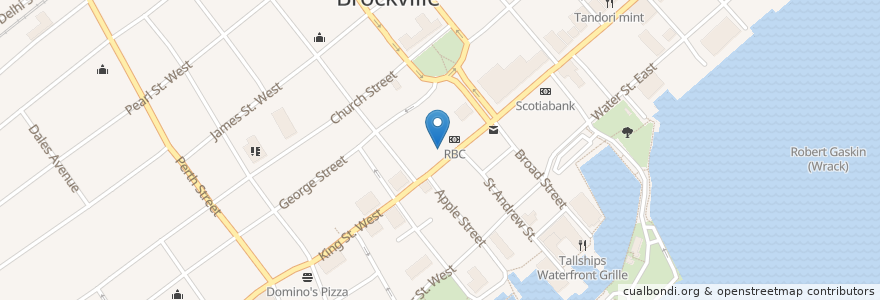 Mapa de ubicacion de Canada Post en Brockville, Канада.