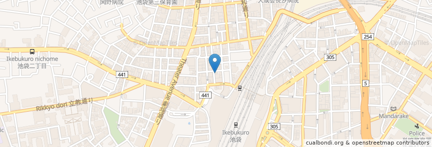 Mapa de ubicacion de Tachigui Midori Echika Ikebukuro en Japon, Tokyo, 豊島区.