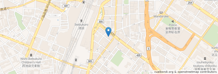 Mapa de ubicacion de Shabu yo en Japão, Tóquio, 豊島区.