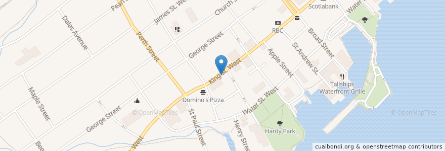 Mapa de ubicacion de Pharmasave en Brockville, Canadá.