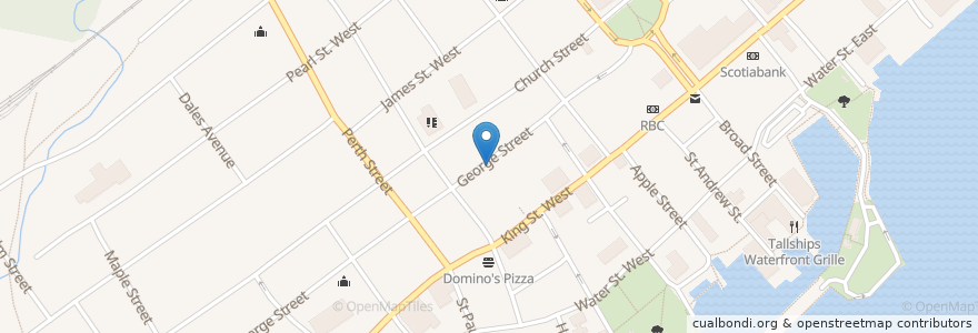 Mapa de ubicacion de Brockville Denture Clinic en Brockville, カナダ.