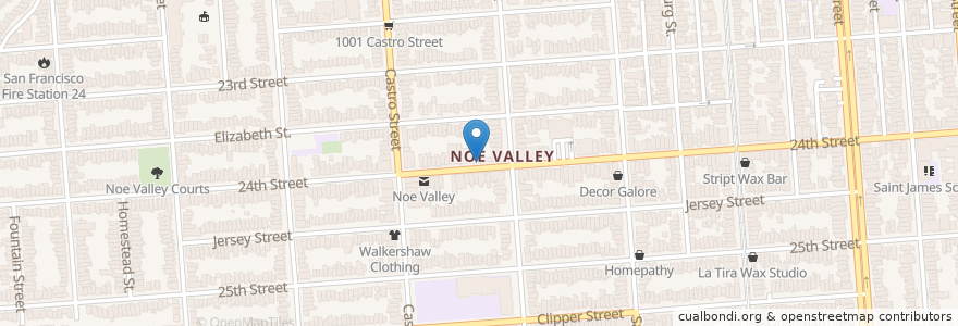Mapa de ubicacion de Vive La Tarte en 美利坚合众国/美利堅合眾國, 加利福尼亚州/加利福尼亞州, 旧金山市县/三藩市市縣/舊金山市郡, 旧金山.